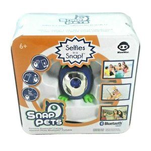 Snap Pets Selfies in a Snap Portable Bluetooth Camera WowWee Blue Cat
